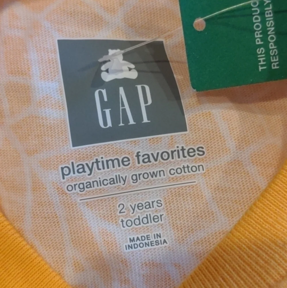 Gap Playtime Favorites Pineapple Print Short Sleeve Pocket Tee size 2 Toddler